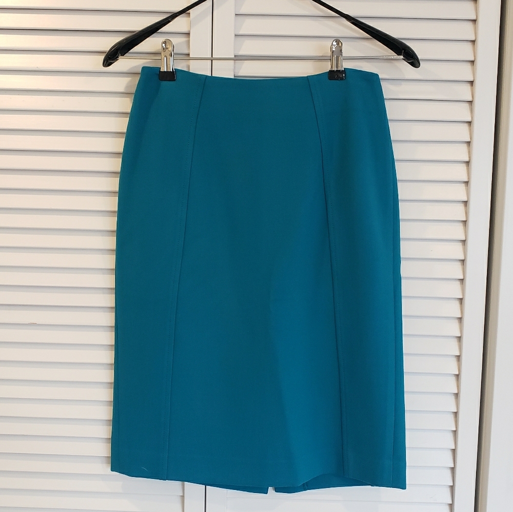 Halogen High Waist Teal Pencil Skirt